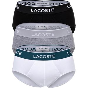 Lacoste - 8H3472 - Boxershort - Zwart/Wit/Zilver Chine - Set van 3