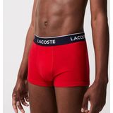 Lacoste Heren 3 pack Trunk Navy/Blauw/Rood