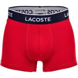 Lacoste Heren 3 pack Trunk Navy/Blauw/Rood
