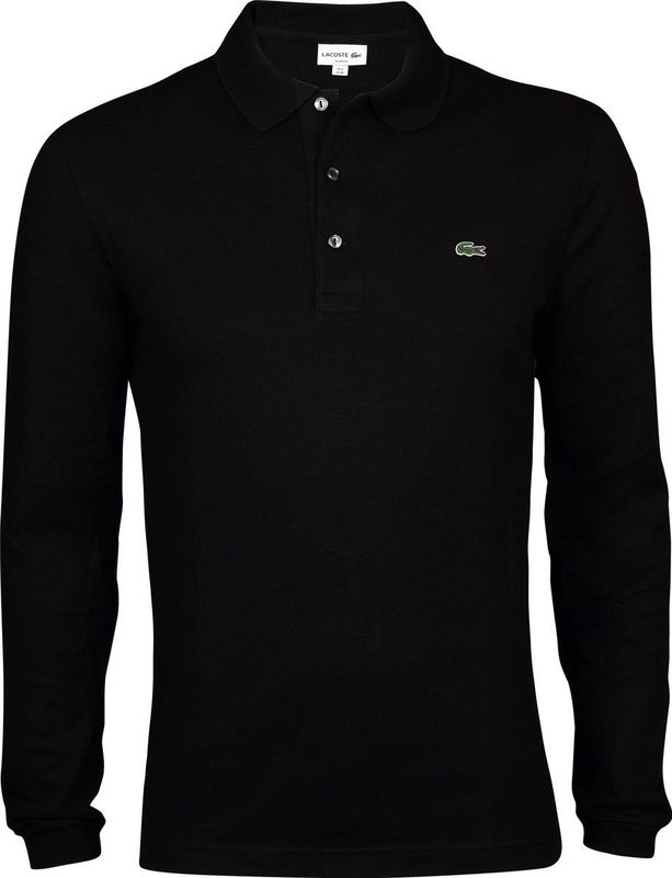 Lacoste - Sport - Poloshirt - Zwart - Slim Fit - Lange Mouw