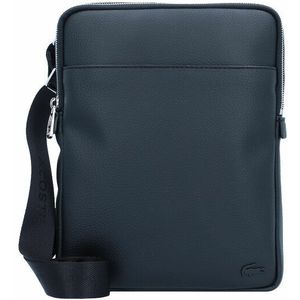 LACOSTE - Gael M Flat Crossover Bag - Black - 100% Polyvinylchloride