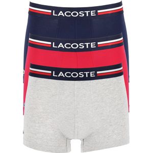 Lacoste - 5H3386 - Boxershort - Navy Blue/Silver Chine-Set van 3
