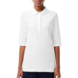 Shirt - Effen - Katoen - Slanke Pasvorm - Halve Mouw