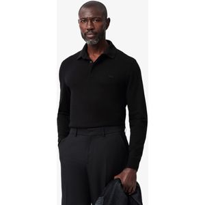 Lacoste - PH2481 - Poloshirt - Zwart - 94% Katoen, 6% Elastaan, Regular Fit