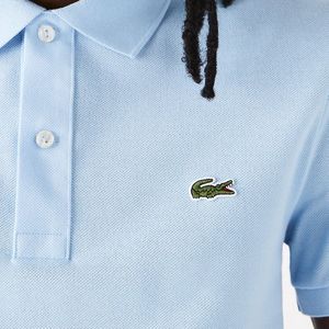Lacoste - Pique Poloshirt Lichtblauw - Slim-fit - Heren Poloshirt