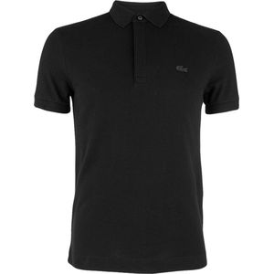 Lacoste Polo - Zwart - Piqué Katoen - Regular Fit