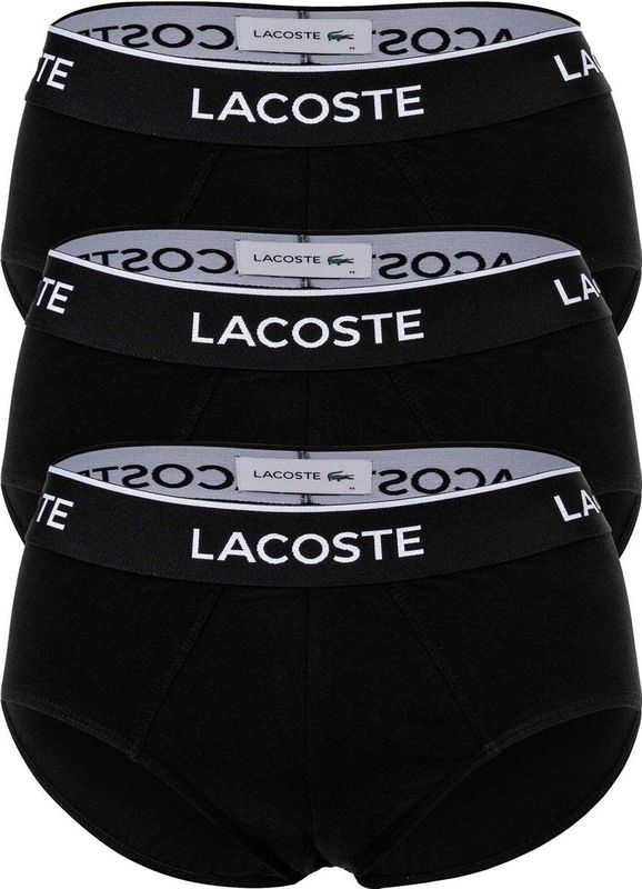 Lacoste - 8H3472 - Boxershort - Black - 95% Katoen 5% Elastaan - Set van 3