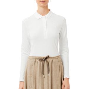 Lacoste, Dames, Tops, Wit, Maat: XL Katoen,