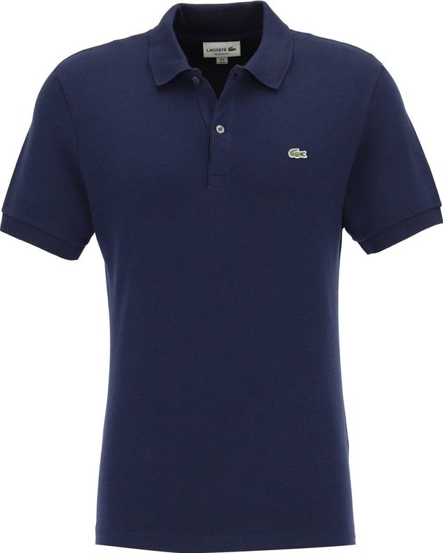 LACOSTE - Poloshirt - Groen - Katoen - Labeldetail