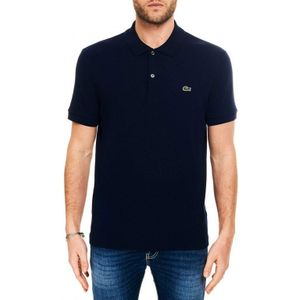 Lacoste - Ultra Soft - Polo - Navy Blauw - 100% Katoen, Licht Getailleerd