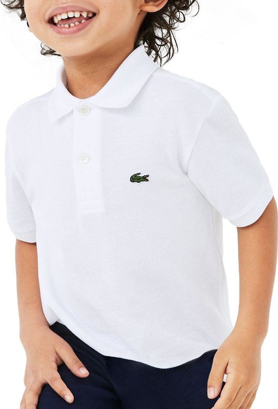 Lacoste - Pj2909 - Poloshirt - Wit - Regular Fit - Unisex Kinderen