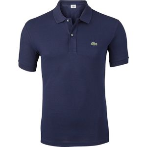 Lacoste - Slim Fit Polo - Marine Blauw - 100% Piqué Katoen