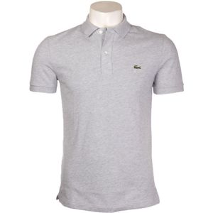 Lacoste - Polo - Grijs Gemêleerd - Katoen