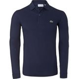 Lacoste - Slim Polo - Donkerblauw - Lange Mouwen - 100% Katoen
