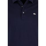 Lacoste - Poloshirt - Navy Blue - 96% Katoen 4% Elastaan - Korte Mouwen
