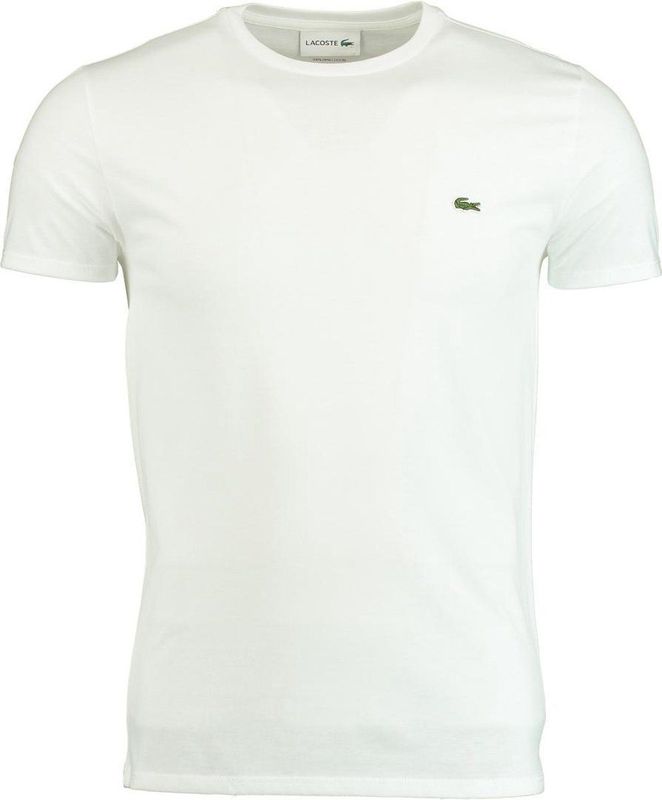 Lacoste Heren T-shirt Th6709, Wit.