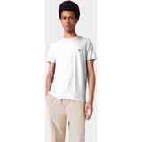 Lacoste - TH6709 - T-Shirt - Wit - 100% Katoen - Ronde Hals - Aansluitende Pasvorm
