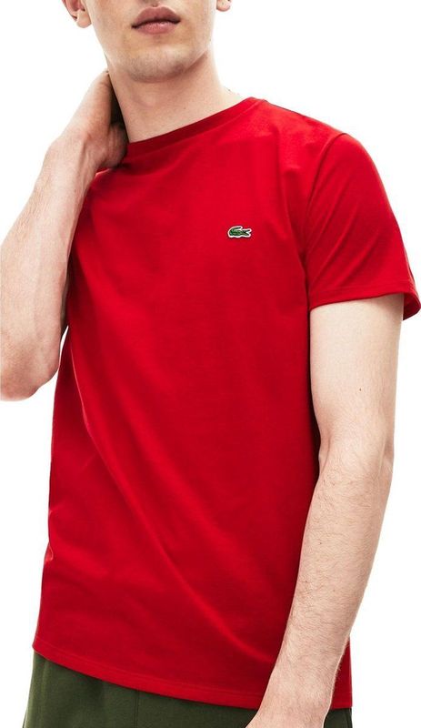 T-Shirt Lacoste Men TH6709 Crew Neck Rood