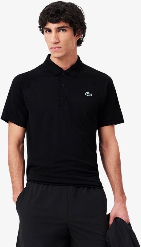 Lacoste - DH3201 - Polo - Zwart - Sneldrogend, Scheurbestendig, Regular Fit