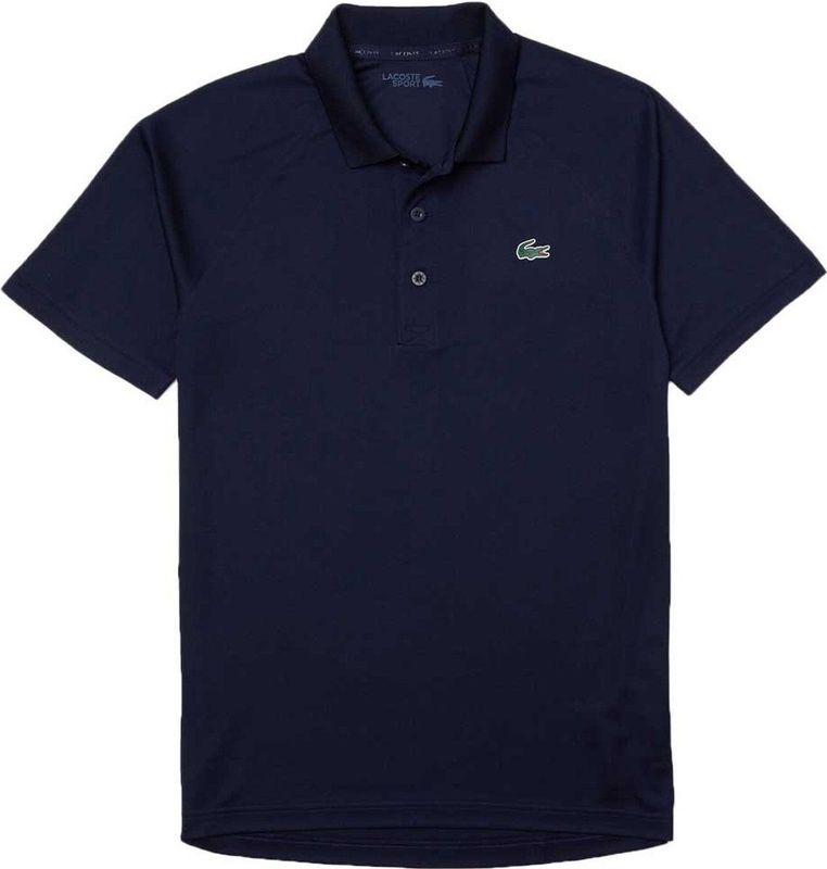 Lacoste - DH3201 - Sportshirt - Navy Blue - Piquéstof - Regular Fit