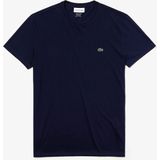 Lacoste - T-shirt - Wit - Katoen - Korte Mouwen - Iconische Krokodillenpatch