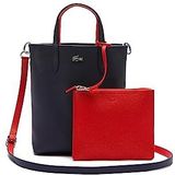 Lacoste Anna handtas met omkeerfunctie 22 cm marine 166 rouge