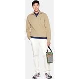 Lacoste - Stand-Up Collar Sweatshirt - Beige - Heren - Katoen