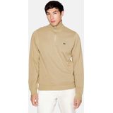 Lacoste - Stand-Up Collar Sweatshirt - Beige - Heren - Katoen