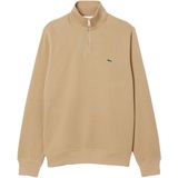 Lacoste - Stand-Up Collar Sweatshirt - Beige - Heren - Katoen