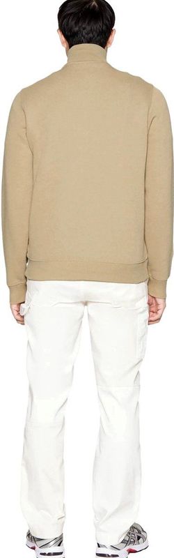 Lacoste - Stand-Up Collar Sweatshirt - Beige - Heren - Katoen