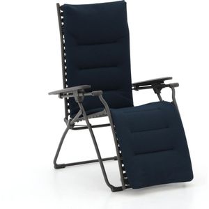 Lafuma Evolution BE Comfort relaxstoel , Blauw,Grijs - Antraciet , Gecoat Metaal ,
