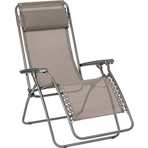 Lafuma Relax Rt2, Chataigne, Staal/Texplast, Polypropyleen/Polyester, Voor Détente, Uv-bestendig, 114x68x87 cm