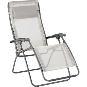 LAFUMA MOBILIER - Relaxstoel zonder zwaartekracht RSXA CLIP – ligstoel inklapbaar terras en tuin – robuust Batyline® canvas – ligstoel met meerdere posities, alle comfort, gemaakt in Frankrijk – beige