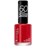 Rimmel - 60 Seconds Super Shine - Nagellak - Double Decker Red - 8 ml