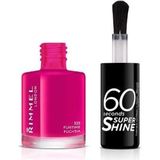 Rimmel - 60 Seconds Super Shine - Nagellak - Tint 323 Funtime Fuchsia - 8 ml