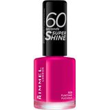 Rimmel - 60 Seconds Super Shine - Nagellak - Tint 323 Funtime Fuchsia - 8 ml