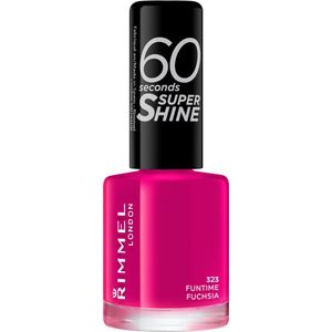 Rimmel - 60 Seconds Super Shine - Nagellak - Tint 323 Funtime Fuchsia - 8 ml