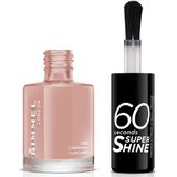 Rimmel - 60 Seconds Super Shine - Nagellak - Tint 500 Caramel Cupcake - 8 ml