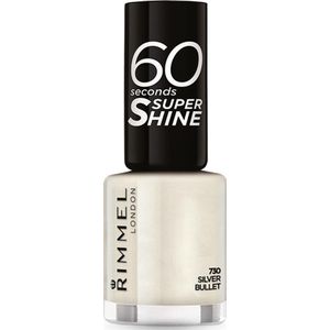 Rimmel - 60 Seconden Super Shine Nagellak - Silver Bullet - Langdurige Dekking