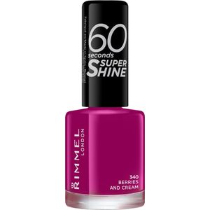 Rimmel - 60 Seconds Supershine - Nagellak - 340 Berries And Cream - 8 ml
