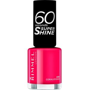 Rimmel - 60 Seconds SuperShine - Nagellak - 430 Coralicious - 8 ml