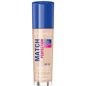 Rimmel London Match Perfection SPF20 Foundation - 010 Light Porcelain