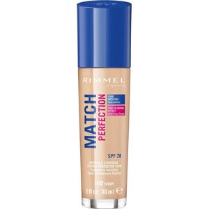 Rimmel London - Match Perfection Foundation 30 ml 100 - Ivory