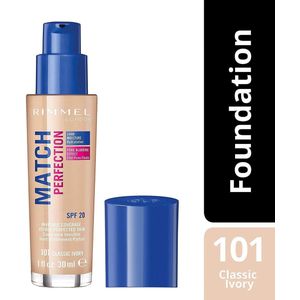 Rimmel - Match Perfection - Vloeibare Foundation - Tint 101 Classic Ivory - 30 ml