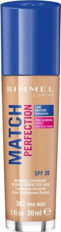 Rimmel - Match Perfection - Vloeibare Foundation - Tint 303 True Nude - 30 ml