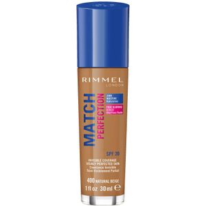 Rimmel London - Match Perfection - Foundation - 400 Natural Beige