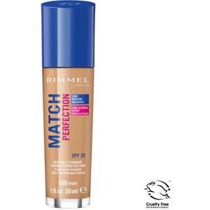 Rimmel - Match Perfection - Foundation - 100 Ivory - 30 ml