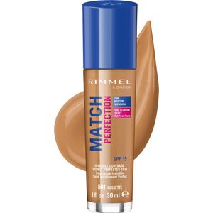 Rimmel London - Match Perfection - Foundation - 501 Noisette - SPF 20