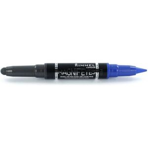 Rimmel Magnif'Eyes Double Ended Oogschaduw & Eyeliner - 004 Dark Side Of Blue