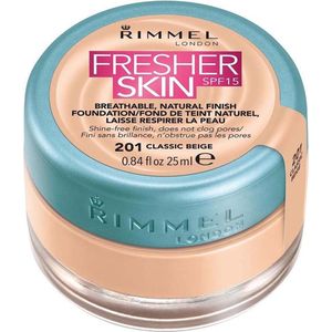 Rimmel - Fresher Skin Foundation - Lichte Dekking - SPF15 - 25 ml
